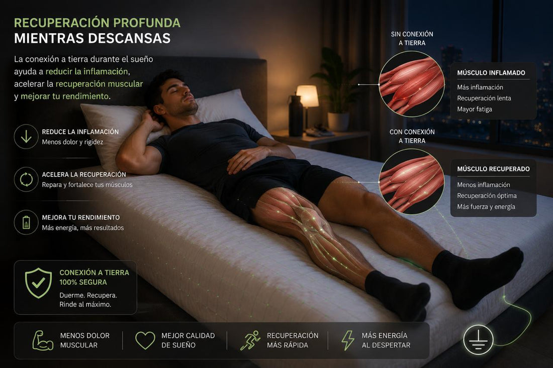 Grounding para deportistas: recuperación muscular desde la cama